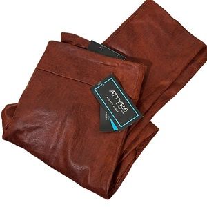 Attyre Ankle Pant Faux Suede Leather Pull On